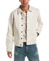 Rag & Bone Owen Cotton Trucker Jacket In White