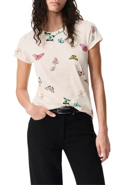 RAG & BONE RAG & BONE OZZY BUTTERFLY PRINT COTTON BLEND T-SHIRT