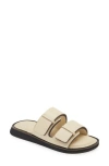 Rag & Bone Parker Leather Dual Band Slide Sandals In Greige