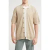 Rag & Bone Payton Cotton Mesh Short Sleeve Button-up Shirt