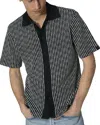 Rag & Bone Payton Striped Cotton-blend Shirt In Black Multi