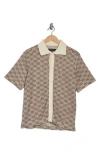 Rag & Bone Payton Short Sleeve Knit Button-up Shirt