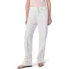 Rag & Bone Ultra Featherweight Phoebe High Rise Drawstring Jeans In White Eyelet