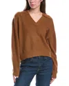Rag & Bone Pierce Cashmere Polo Sweater In Brown