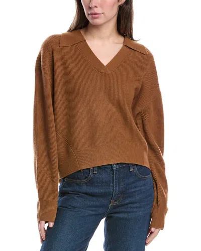 Rag & Bone Pierce Cashmere Polo Sweater In Brown