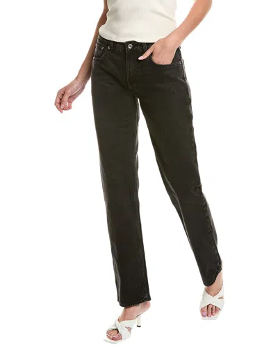 Rag & Bone Piper Highland Low-rise Straight Jean In Black