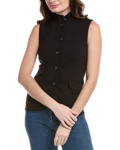 Rag & Bone Ponte Slade Vest In Black