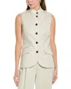 Rag & Bone Slade Button-front Vest In White