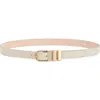 Rag & Bone Porto Suede Belt In Greige Suede
