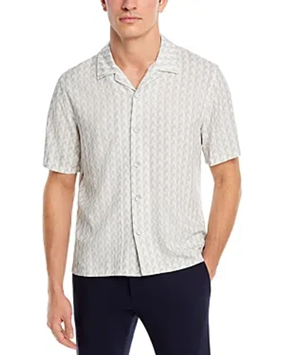Rag & Bone Printed Resort Avery Shirt In White Geo
