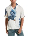 Rag & Bone Men's Avery Eagle Relaxed-fit Camp Shirt In White