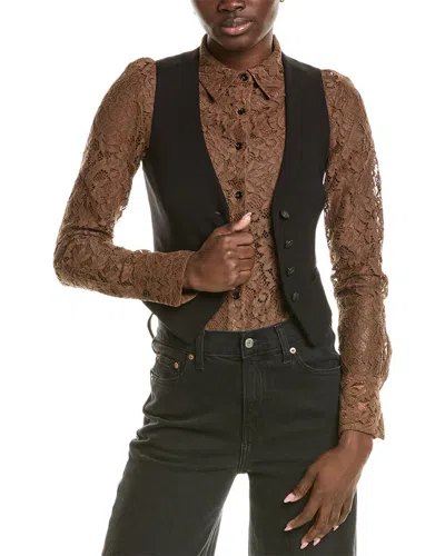 Rag & Bone Priya Vest In Black