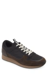 Rag & Bone Black & Brown Pursuit Retro Runner Sneakers In Charc