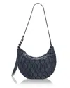Rag & Bone Quilted Spire Mini Hobo Bag In Slate