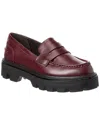 Rag & Bone Quinn Leather Loafer In Red