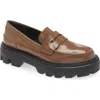 Rag & Bone Quinn Platform Penny Loafer In Taupept