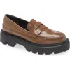 Rag & Bone Quinn Platform Penny Loafer In Taupept