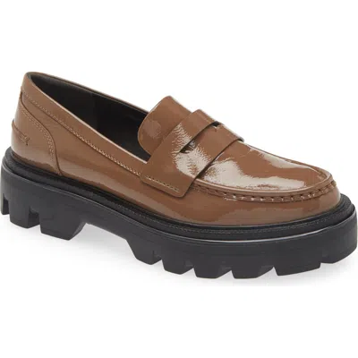 Rag & Bone Quinn Platform Penny Loafer In Taupept