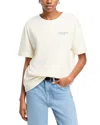 Rag & Bone Raquet Boyfriend Fit Graphic T-shirt In Ivory