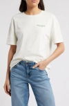 Rag & Bone Raquet Boyfriend Fit Graphic T-shirt In Ivory