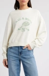 Rag & Bone Rb Raquet Sweatshirt In Ivory