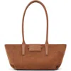 Rag & Bone Realm Suede Satchel In Golden Brown