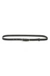 Rag & Bone Baby Rounded Rebound Belt In Black