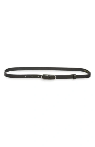 Rag & Bone Baby Rounded Rebound Belt In Black
