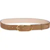 Rag & Bone Women's Rounded Rebound Leather Belt In Camel
