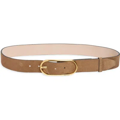 Rag & Bone Women's Rounded Rebound Leather Belt In Camel