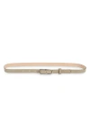 Rag & Bone Women's Baby Rounded Rebound Belt In Light Sand