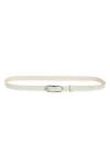 Rag & Bone Women's Baby Rounded Rebound Belt In White