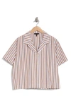 Rag & Bone Reese Short Sleeve Button-up Shirt In Camelstrp