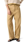 Rag & Bone Renata Straight Leg Pants In Beige