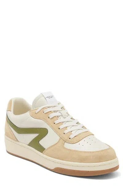 Rag & Bone Retro Court Sneaker In Light Dove/lime