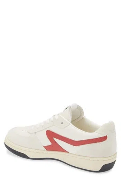 Rag & Bone Retro Court Sneaker In Offwhite/red