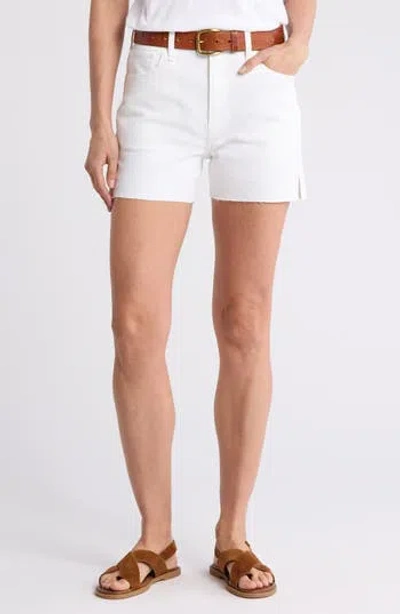 Rag & Bone Retro Cut Off Shorts In White