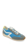 Rag & Bone Retro Mixed Leather Runner Sneakers In Electric Blue