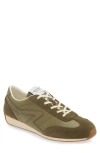 Rag & Bone Green Slim Suede Retro Runner Sneakers