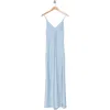 Rag & Bone Risse Satin Slipdress In Blue