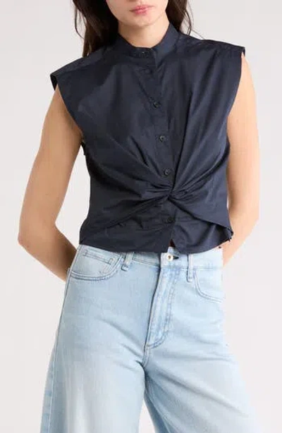 Rag & Bone Rita Sleeveless Poplin Shirt