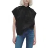 Rag & Bone Lucia Embroidered Button-front Shirt In Black