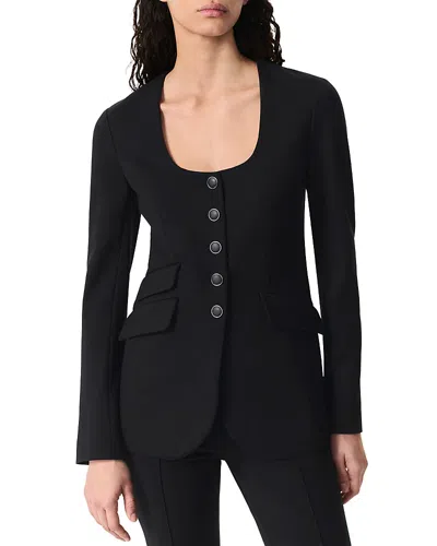 Rag & Bone Roslyn Ponte Blazer Black