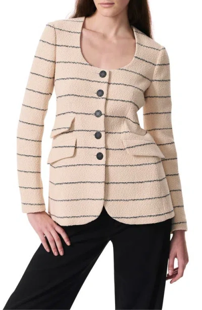 RAG & BONE RAG & BONE ROSLYN STRIPE COTTON JACKET