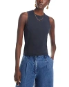 Rag & Bone The Essential Twist Tank In Black
