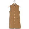 Rag & Bone Sadie Wool Blend Vest Dress In Tan