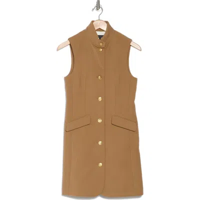 Rag & Bone Sadie Wool Blend Vest Dress In Tan