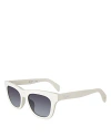 Rag & Bone Cat Eye Sunglasses, 52mm In White/gray Gradient