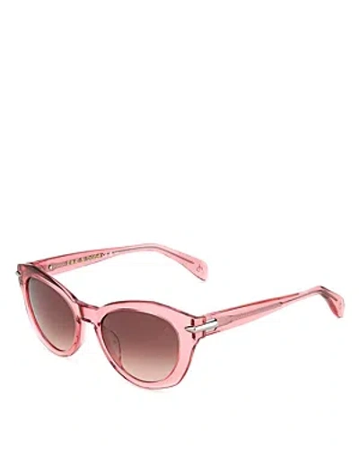 Rag & Bone Safilo Cat Eye Sunglasses, 53mm In Pink