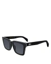 Rag & Bone Safilo Square Sunglasses, 52mm In Black